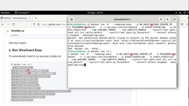installer wireguard rapidement via github et docker смотреть онлайн