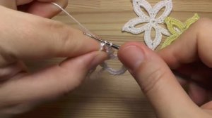 Вязание простого ЦВЕТКА - урок вязания крючком - Lesson crochet flowers