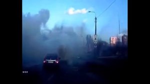 Донецк 04 02 15 мариупольская развилка прямое попадание в авто!