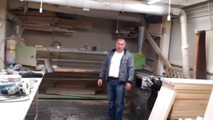 Шлифовальном участок в столярном цехе
