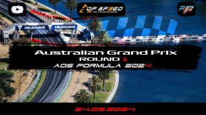 AOS Formula 2024 / Rfactor 2 / Australian Grand Prix