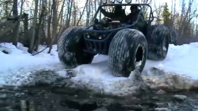 The most weird winter transport compilation Самый стрёмный зимний транспорт - мотособака и её друзь смотреть онлайн