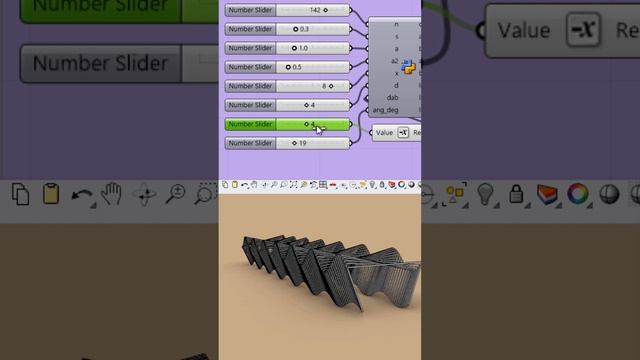 Using #ai # chatgpt #Python script in #Grasshopper for modeling "#Mediopadana station" by #Calatrav