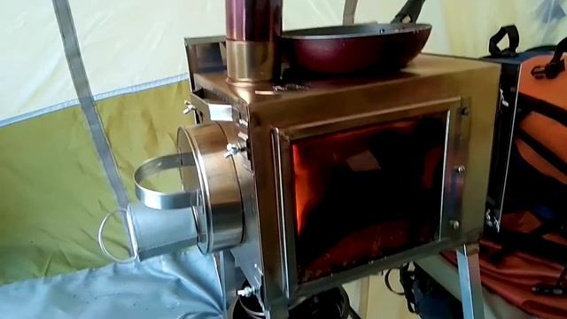 ПОХОДНАЯ ПЕЧЬ-КАМИН | ГОТОВИМ НА ОГНЕ | ПФ БЕРЕГ смотреть онлайн