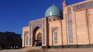 Closer View of Hazrat Imam Mosque in Tashkent. Uzbekistan