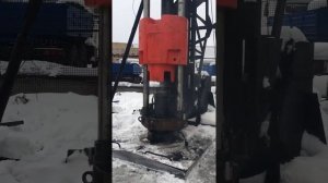 Испытания штангового дизель молота DR-30