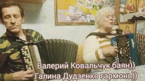 Народная песня?,,Розовый платочек" исп.Галина гармонист самоучка)) и Валерий Ковальчук баян))