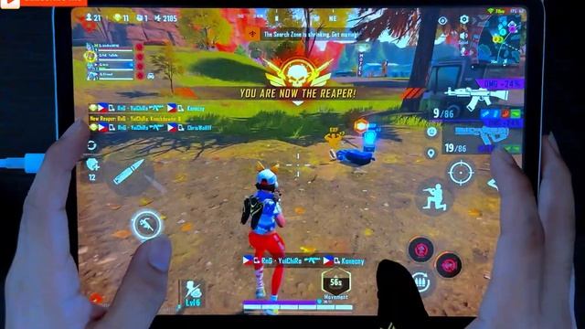 PRO PLAYER | IPAD PRO HANDCAM 4 FINGERS GAMEPLAY 20 KILLS |