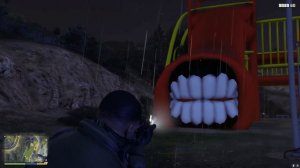 ДЕТСКАЯ ГОРКА ПОЖИРАТЕЛЬ СОЖРАЛА ФРАНКЛИНА В ГТА 5 МОДЫ! ПАРАНОРМАЛЬНОЕ ОБЗОР МОДА GTA 5 MODS