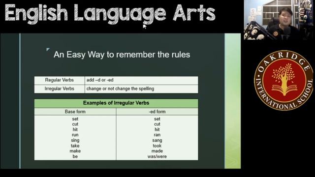 Week 11 ELA 4   Recognizing and Using Verbs in the Past Tense