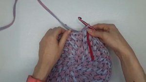 Узор "Вихрь" крючком.Ковёр "Спираль" из трикотажной пряжи. Мастер-класс,обзор.