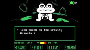 Undertale Yellow - Macro Froggit