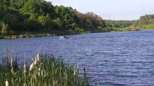 Лодка пиранья 300 и мотор TOHATSU3.5 испытания на воде