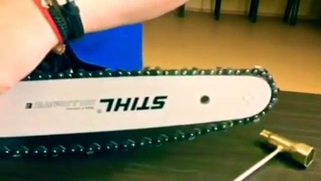 "СОМ" // Инструкция по установке цепи и шины на цепную пилу смотреть онлайн