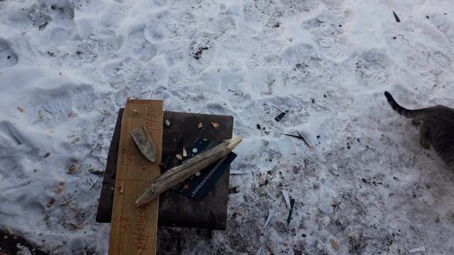 Тест ножа из рессоры ,якутский нож ,рессорная сталь смотреть онлайн