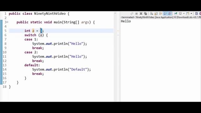 Single switch case with multiple values : Java. смотреть онлайн