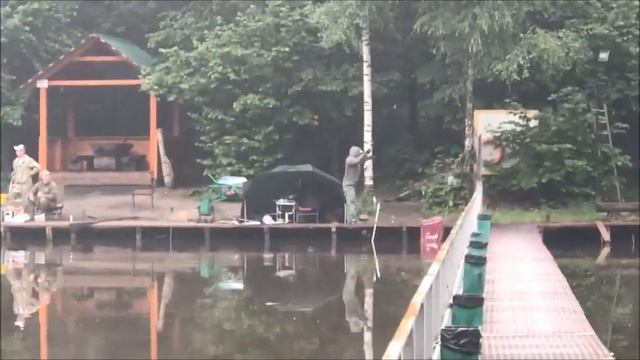 Утренний обзор нижнего пруда. "Клёвое место" Лосиный остров. смотреть онлайн