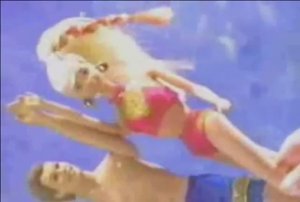 1996 Реклама куклы Барби на пляже  Splash & Color Barbie Mattel