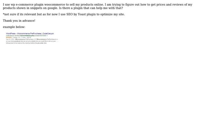 Wordpress: How to get price of my products show in snippet on google? смотреть онлайн