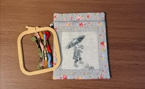 Текстильный конверт-органайзер. Прикладная вышивка.