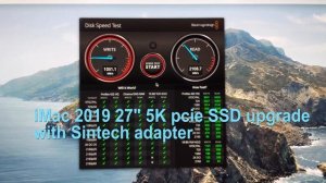 Upgrade to NVMe PCIe M.2 ssd on iMac 2019 using Sintech adapter