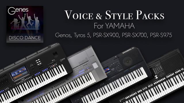 Стили для YAMAHA Genos, Tyros5, PSR-SX900, PSR-SX700, PSR-S975 [Disco Dance Pack]