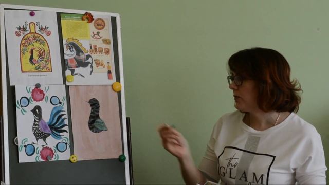 Онлайн занятие по рисованию на тему: "Городецкий фазан"