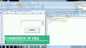 #12 Combo box in EXCEL VBA || Macros in Excel || VBA Excel Tutorial