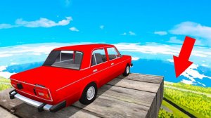 ПРЫЖКИ НА ВЫЖИВАНИЕ! ОГРОМНЫЙ ТРАМПЛИН В ВОЗДУХЕ! БЕЗУМНЫЕ АВАРИИ В BeamNG.drive
