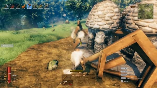 Valheim - How to build a semi-automatic smelter / foundry смотреть онлайн