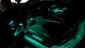 Ambient Light Porsche Подсветка салона автомобиль Порше установка в Спб.