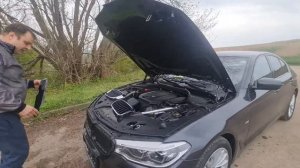 BMW G30/31 замена решетки радиатора. Замена ноздрей.