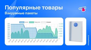 Продажи вакуумных пакетов на Ozon. Аналитика маркетплейса