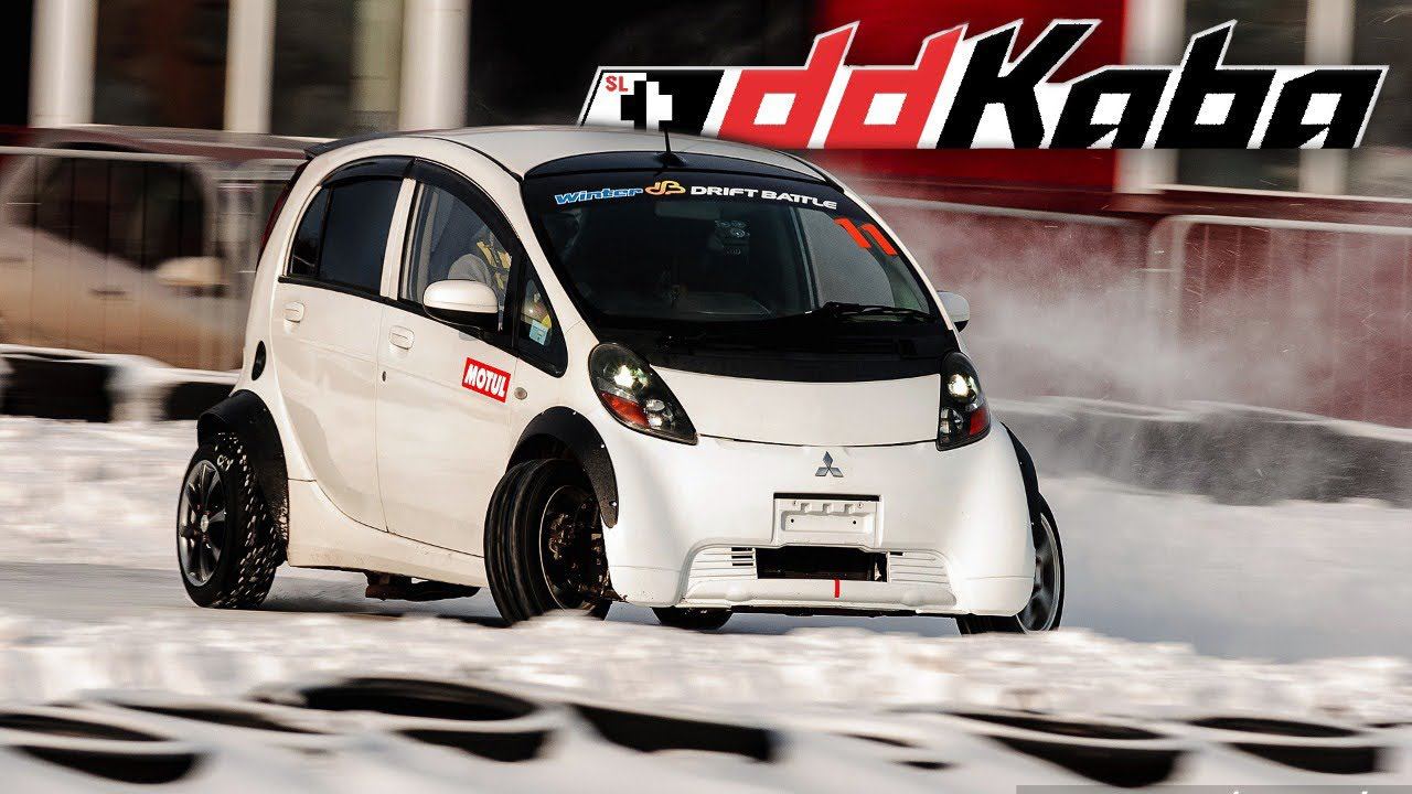 Mitsubishi MIEV зимний дрифт