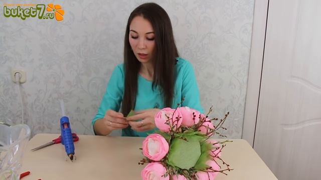 Букет из конфет "Пасхальное гнездо" Своими Руками. Пасхальные поделки 2020. Diy \ Buket7ruTV