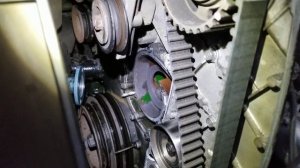 Toyota Hiace Super Custom 1994 KZH106, water pump change 1KZ-TE замена вод помпы.