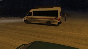 МИКРОАВТОБУС VOLKSWAGEN LT35 в OMSI 2 | УТРЕННИЙ ЗИМНИЙ РЕЙС | ДРИФТ НА ЛТ?