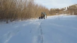 На МТЗ-80 за ДРОВАМИ по СУГРОБАМ!