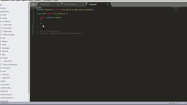 Tutorial Codeigniter 3 Step by Step - News Section