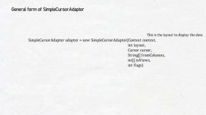 #64 Android SQLite Cursors Part 15 | Creating the SimpleCursorAdapter