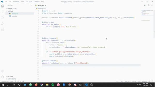 Discord.py | Create/Delete VC Channels Commands
