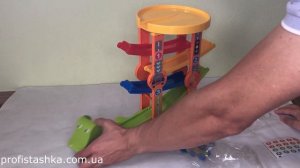 Детский Гоночный трек Скоростной спуск    4 машинки  Автотрек Горка 5 уровней