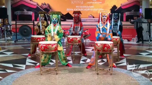 Заказать шоу китайских барабанщиков на праздник, китайские барабанщики на китайский новый год Москва