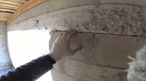 Готовлю проем под установку секционных ворот