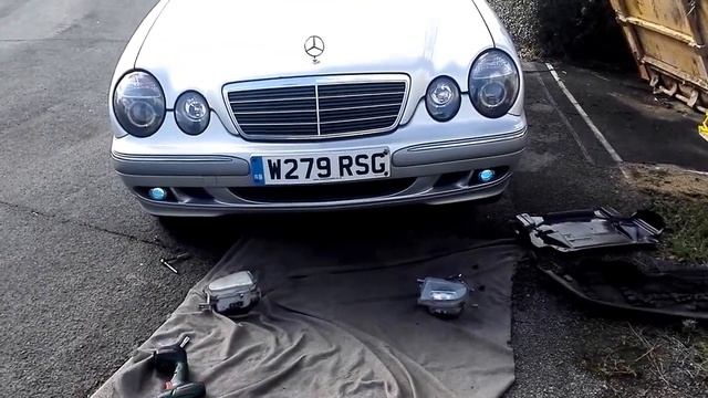 Mercedes W210 fog lamp upgrade смотреть онлайн