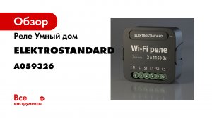 Умное двухканальное реле Elektrostandard