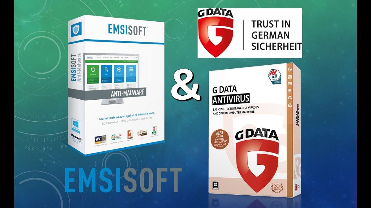 Тест Emsisoft Anti-Malware 11.10 & G Data AntiVirus 25.2 (полная версия).