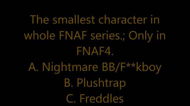 The Five Nights At Freddy's Test : How Well Do You Know FNAF? #1 смотреть онлайн