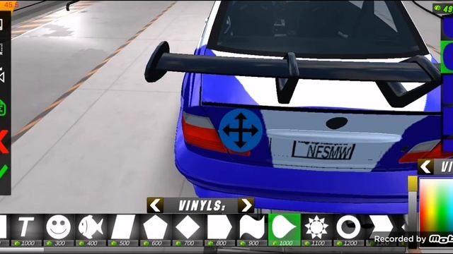 Как сделать красивый винил на BMW m3 gtr e46 из игры nfsmw 2005 в кар паркинг мультиплеер.