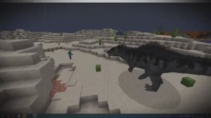 Встреча c динозаврами в Майнкрафт